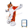 Tiger Long Fur Mascot Adult Costume