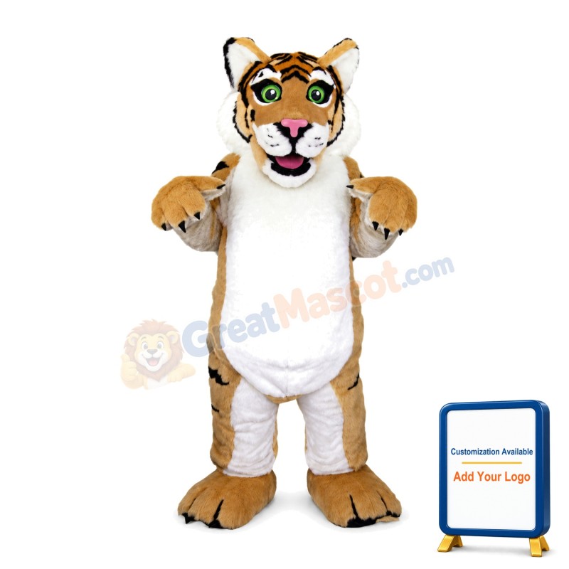 Fat Tiger Animal Mascot Adult Costume