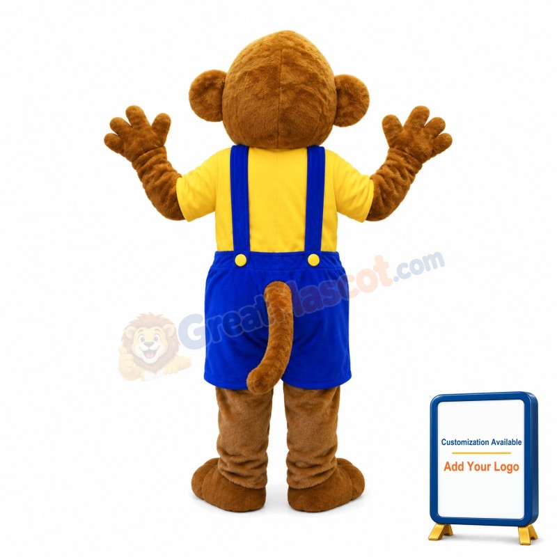 Lovely Brown Monkey Mascot Costume