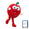 Lightweight Cartoon Red Apple Mascot Adult Costume
