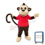 Brown Long Tail Monkey Mascot Adult Costume