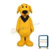 Long Fur Yellow Dog Mascot Adult Costume