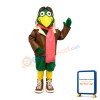 Green Bird The Pilot Mascot Adult Costume