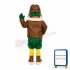 Green Bird The Pilot Mascot Adult Costume