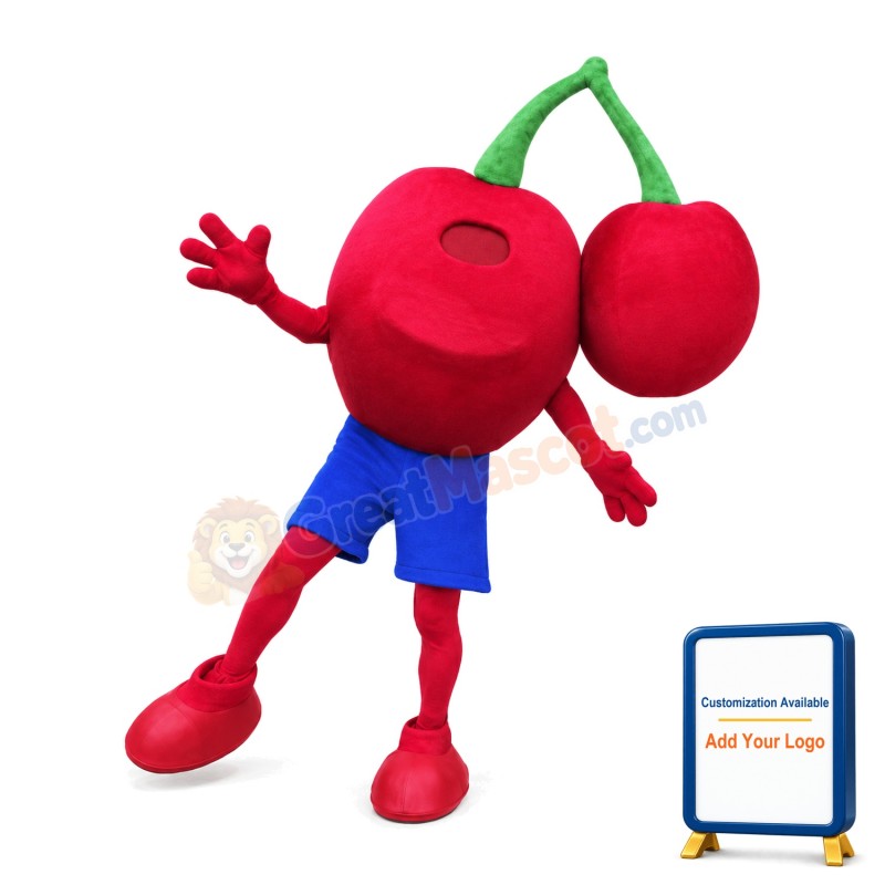 Deluxe Cherry Mascot Adult Costume