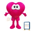 Deluxe Cartoon Pink Heart Mascot Costume