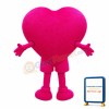 Deluxe Cartoon Pink Heart Mascot Costume