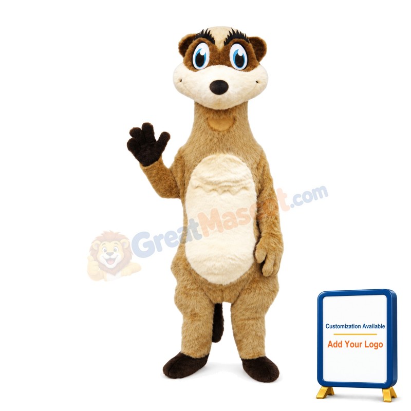 Lovely Cartoon Meerkat Mascot Adult Costume