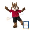Lively Brown Squirrel Mascot Adult Costume