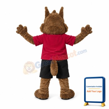 Lively Brown Squirrel Mascot Adult Costume
