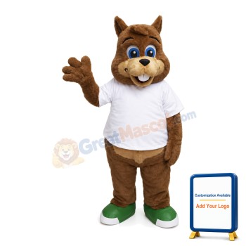 Cute Baby Squirrel Mascot Adult Costume
