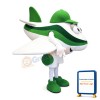 Lightweight Cartoon Green Airplane Mascot Costume