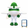 Lightweight Cartoon Green Airplane Mascot Costume