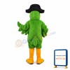 Green Pirate Parrot Mascot Adult Costume