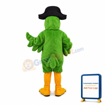 Green Pirate Parrot Mascot Adult Costume