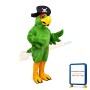 Green Pirate Parrot Mascot Adult Costume