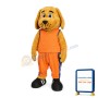 Golden Dog Sports School Mascot Adult Costume