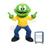 Awesome Cartoon Green Snake Mascot Adult Costume