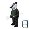 Grey Badger Mascot Costume For Adult
