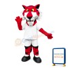 Sport Red Tiger Mascot Adult Costume