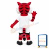 Sport Red Tiger Mascot Adult Costume