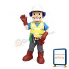 Smiling Repairman With Tools Mascot Costume