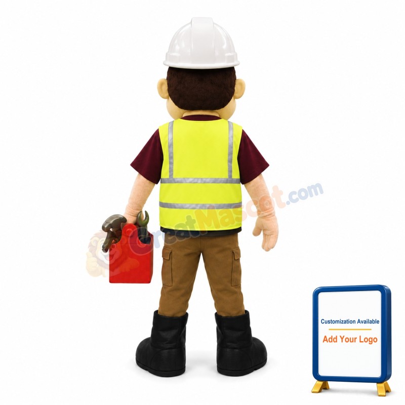 Repairman With Tools Mascot Costume