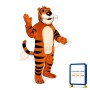 Friendly Male Tiger Mascot Adult Costume