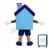 Adult Cartoon Blue House Lightweight Mascot Costume
