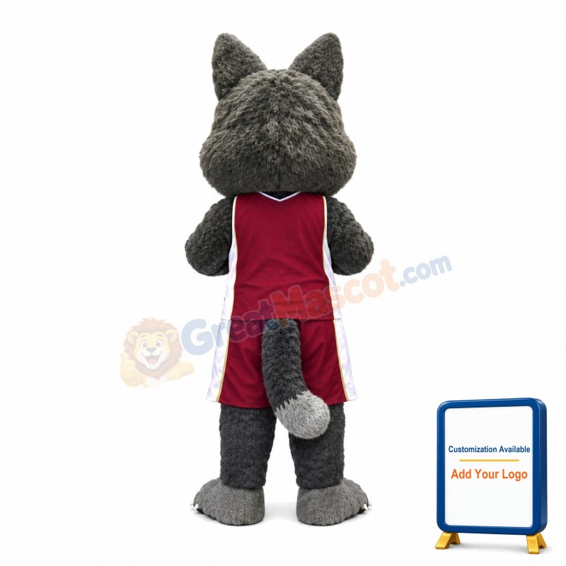 Basketball Black Cat Sports School Mascot Costume