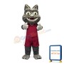 Basketball Black Cat Sports School Mascot Costume