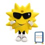Deluxe Cool Cartoon Sun Mascot Adult Costume