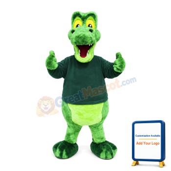 Sport Green Alligator Mascot Costume