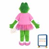 Green Crocodile Sports School Mascot Costume