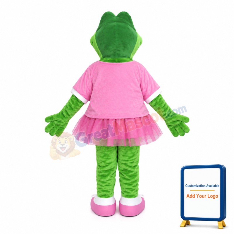 Green Crocodile Sports School Mascot Costume