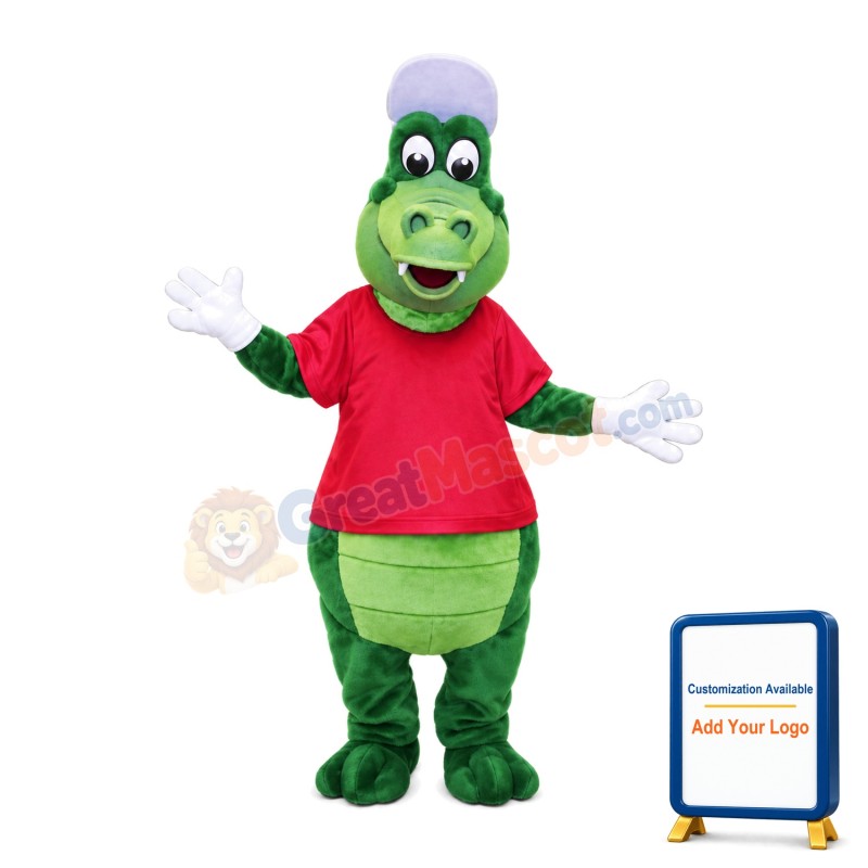 Sport Green Crocodile Mascot Costume
