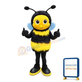 Bee Long Wool Mascot Adult Costume