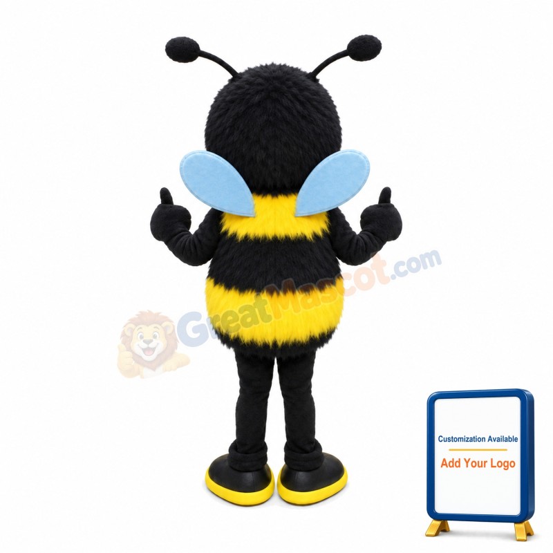 Bee Long Wool Mascot Adult Costume