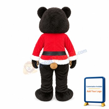 Lovely Christmas Brown Bear Mascot Costume