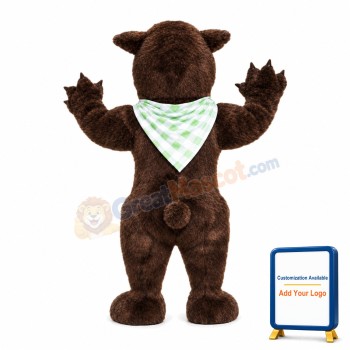 Big Brown Bear Mascot Costume