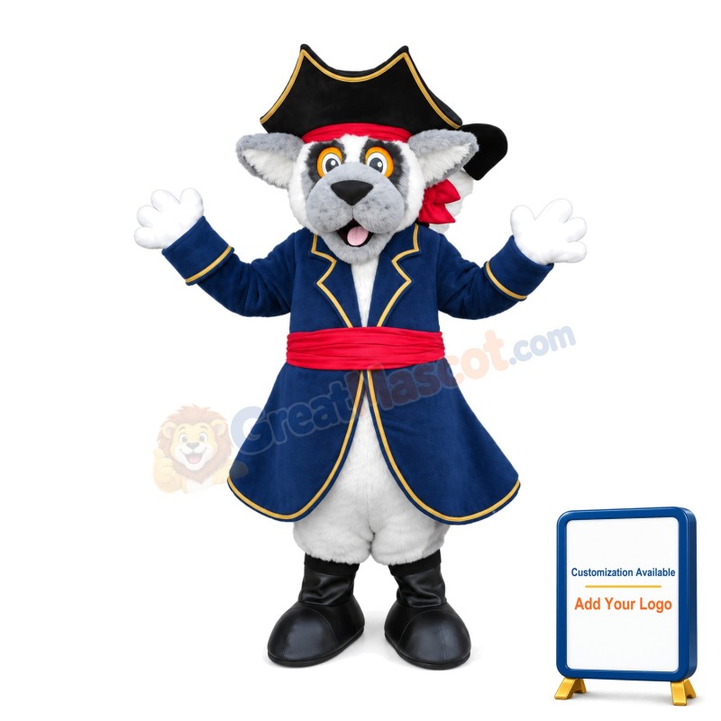 Pirate Lemur Mascot Costume