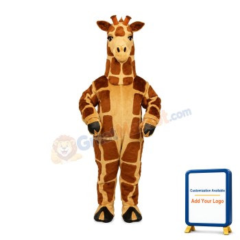 Giraffe Animal Mascot Adult Costume
