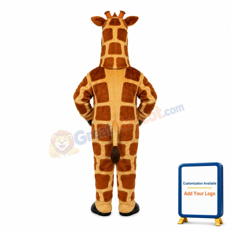 Giraffe Animal Mascot Adult Costume