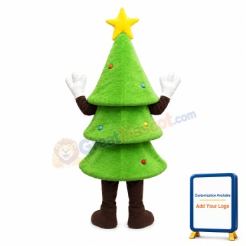 Lovely Cartoon Christmas Tree Mascot Costume