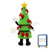 Lovely Cartoon Red Bow Christmas Tree Mascot Costume