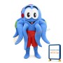 Lovely Cartoon Blue Octopus Mascot Costume