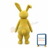 Lovely Plush Golden Bunny Mascot Costume
