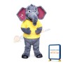 Lovely Plush Grey Elephant Mascot Costume