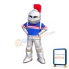 Cartoon Spartan Silver Knight Mascot Costume