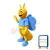 Adult Size Blue Wing Bee Mascot Costume